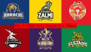 PSL 9 2024 All Teams Squad & Players List - Updated